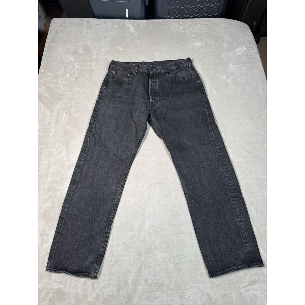 Levis 501xx Jeans Size 33x30 Black Button Fly Straight Fit